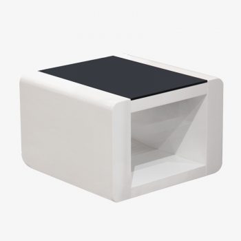 Modern White and Black Coffee Table - Bruno