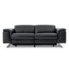 Black Power Reclining Sofa | Lazio | Mobler Modern Furniture Edmonton