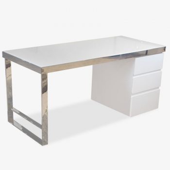 Modern White Desk | Ancona Desk | Mobler Modern Furniture Edmonton
