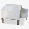 High Gloss White Side Table | Genoa | Mobler Modern Furniture Edmonton