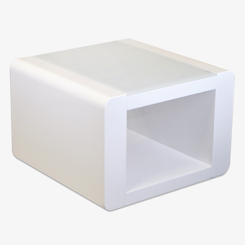 White Modern End table by Mobler Modern Furniture in Edmonton, Canada