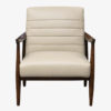 Leather & Walnut Accent Chair | Cremona | Mobler Furniture Edmonton