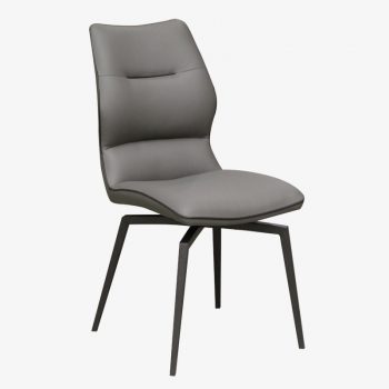 Modern Grey Swivel Chair - Erika