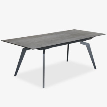 Grey Ceramic Extension Dining Table | Erika Table | Mobler Furniture Edmonton