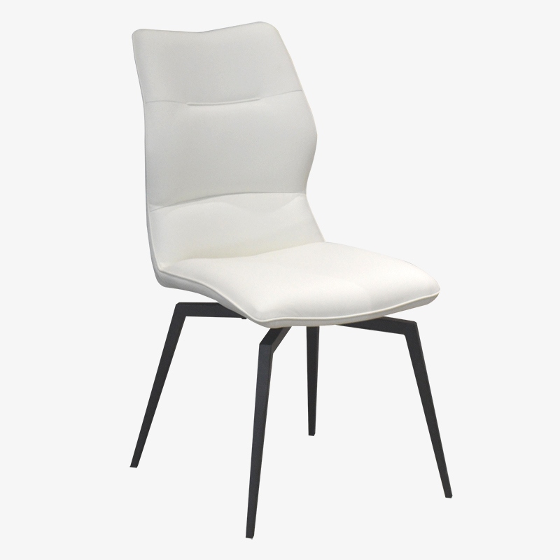 Modern White Swivel Dining Chair by Mobler Modern Furniture in Edmonton, Canada