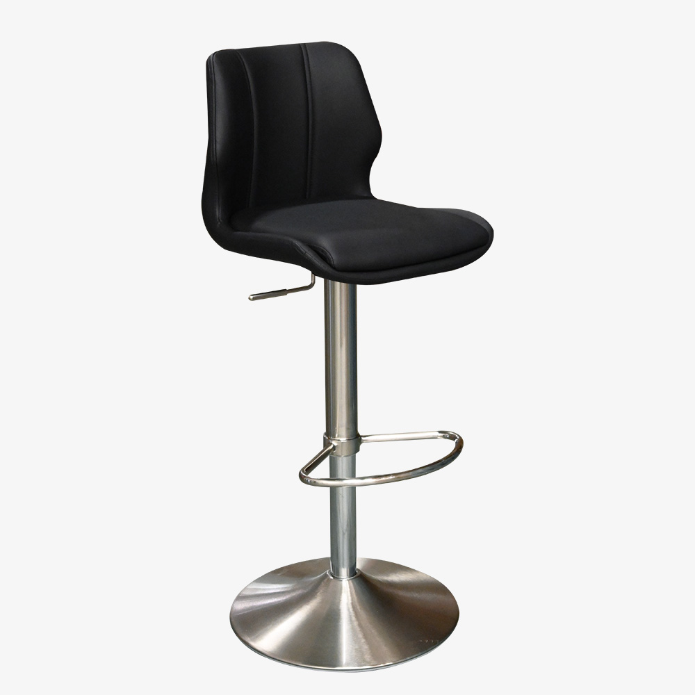 Height Adjustable Stool Lori Mobler Modern Furniture Edmonton   Evelyn Black Stool 