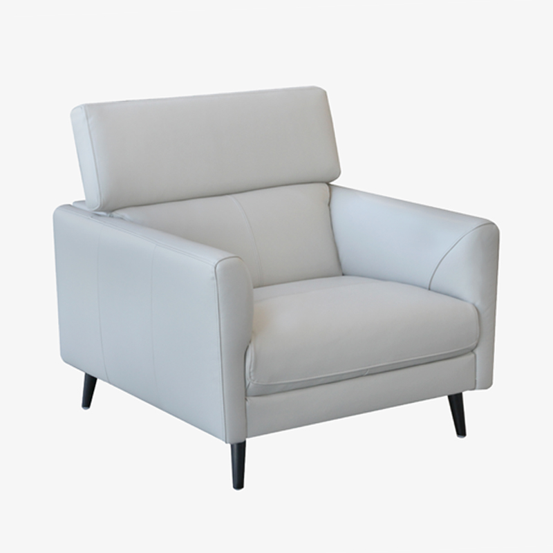 Light Grey Leather Chair Flex, Grey Leather Armchair