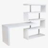 Modern White Desk with Bookcase | Geo Met | Mobler Furniture Edmonton