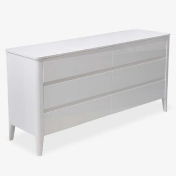 White Double Dresser | Hailee | Mobler Modern Furniture Edmonton