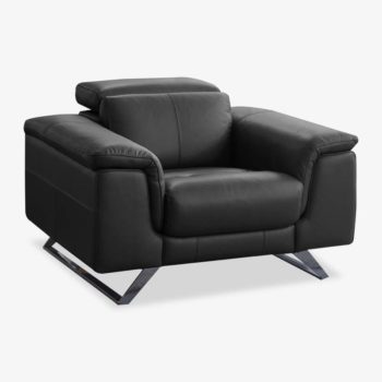 Black Power Reclining Chair | Lazio | Mobler Modern Furniture Edmonton