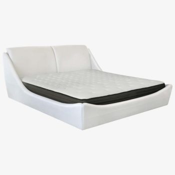 Modern White King Bed | Marcella | Mobler Furniture Edmonton