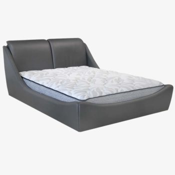 Modern Grey Bed | Marcella | Mobler Modern Furniture Edmonton