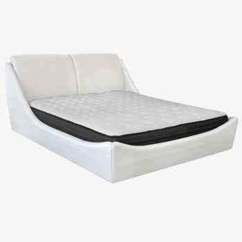 Modern White Bed | Marcella | Mobler Modern Furniture Edmonton
