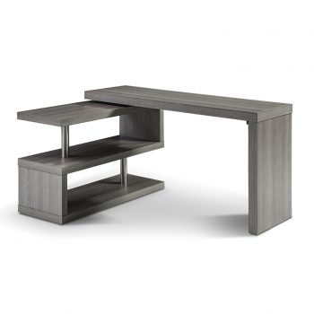 Modern Grey Oak Desk | Metro | Mobler Modern Furniture Edmonton