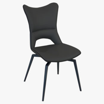 Black Swivel Dining Chair | Mia | Mobler Modern Furniture Edmonton