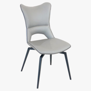Light Grey Swivel Dining Chair | Mia | Mobler Modern Furniture Edmonton