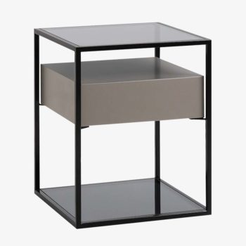 Grey Side Table | Miranda | Mobler Modern Furniture Edmonton