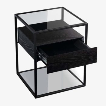 Black Side Table | Miranda | Mobler Modern Furniture Edmonton