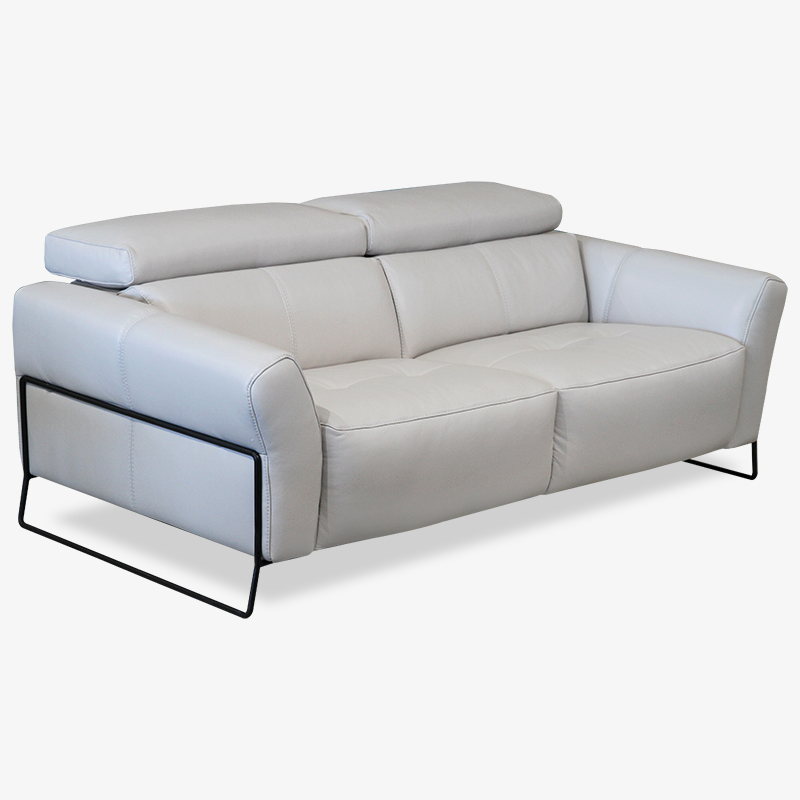 Modern Leather Sofa Monza Mobler, White Contemporary Leather Sofa