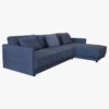 Olivia Navy Sofa With Chaise