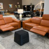 Tangerine Leather Recliner | Palermo | Mobler Modern Furniture Edmonton