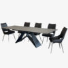 Grey Ceramic Extension Table | Palma | Mobler Modern Furniture Edmonton
