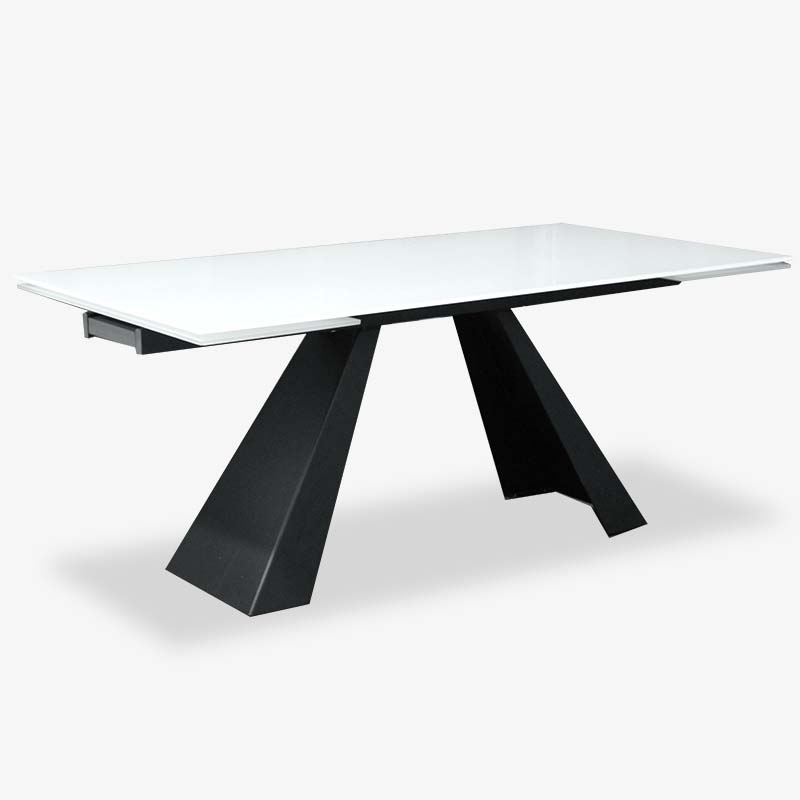 Modern Glass Extension Table, Potenza
