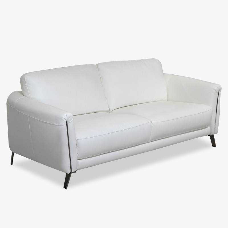 White Leather Sofa Rno, White Leather Modern Sofa