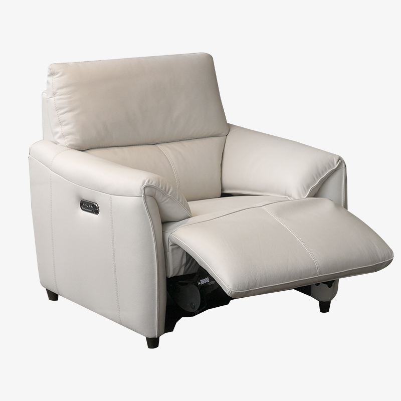 Frost Leather Power Recliner Stefano, Reclining Leather Chairs Canada