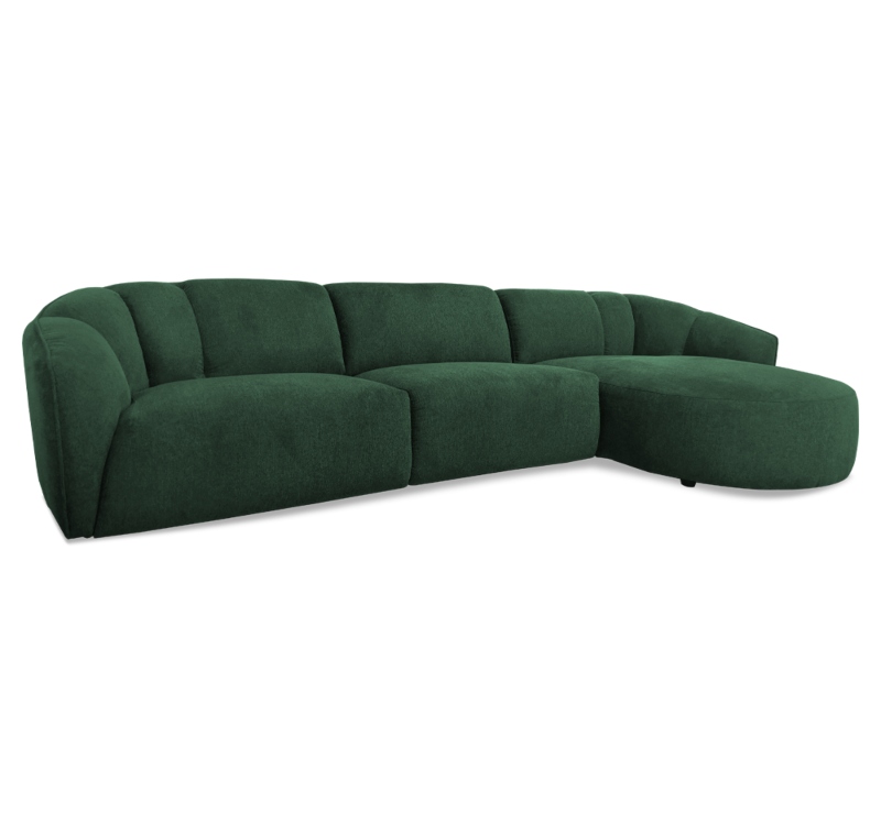 Eslista Green Sectional Sofa in edmonton - Mobler Furniture