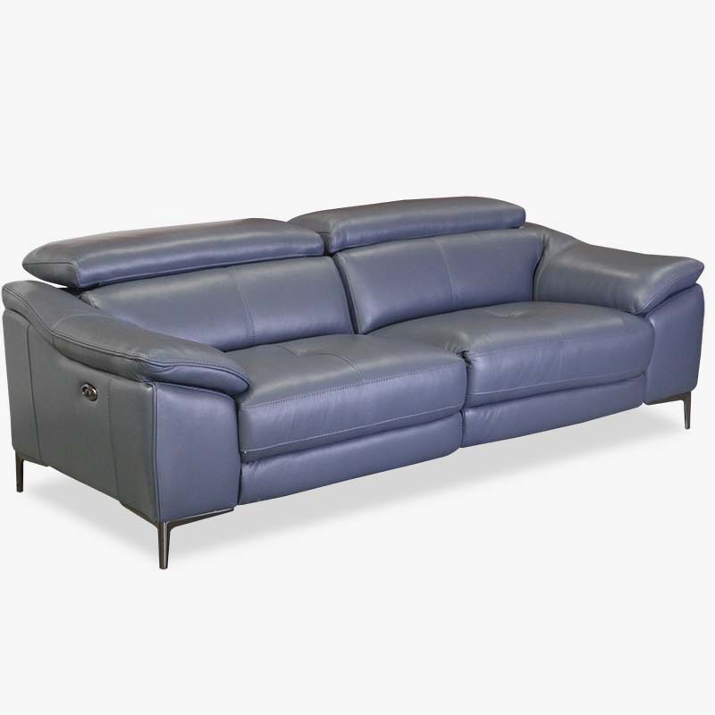 Leather Power Reclining Sofa Tuscon, Blue Leather Sofa Recliner