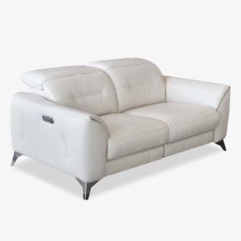 Frost Leather Loveseat | Venice | Mobler Modern Furniture Edmonton