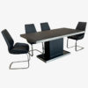 The Dining table with black color by moble redmonton furniture