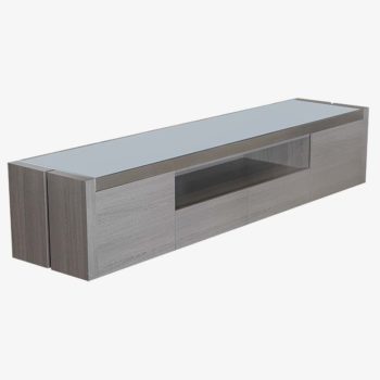 Grey Oak and Grey Glass TV Stand | Verona | Mobler Furniture Edmonton