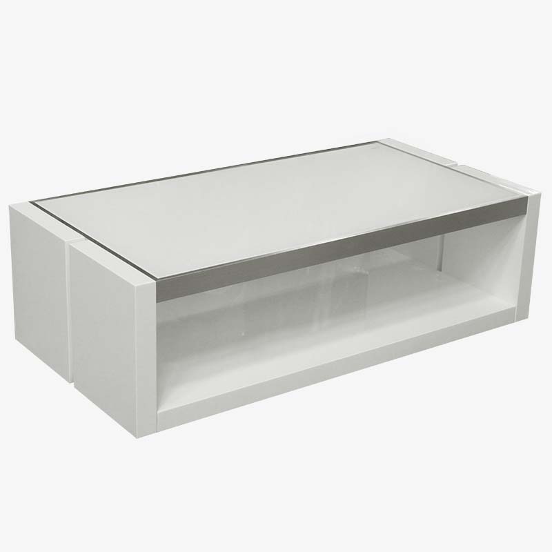 Modern White Coffee Table Verona, Modern White Lacquer Side Table