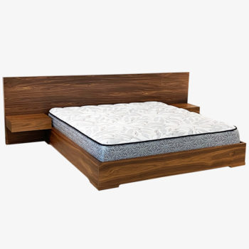 Walnut Bed with Nightstands | Zamora | Mobler Modern Furniture Edmonton